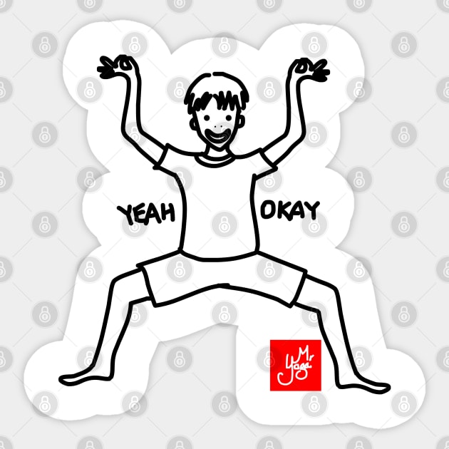 YEAH OKAY (YOGA) Sticker by MoreThanThat